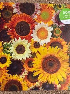 Galison Sunflower Blooms 500-Piece Jigsaw Puzzle - Bright Yellow & Orange